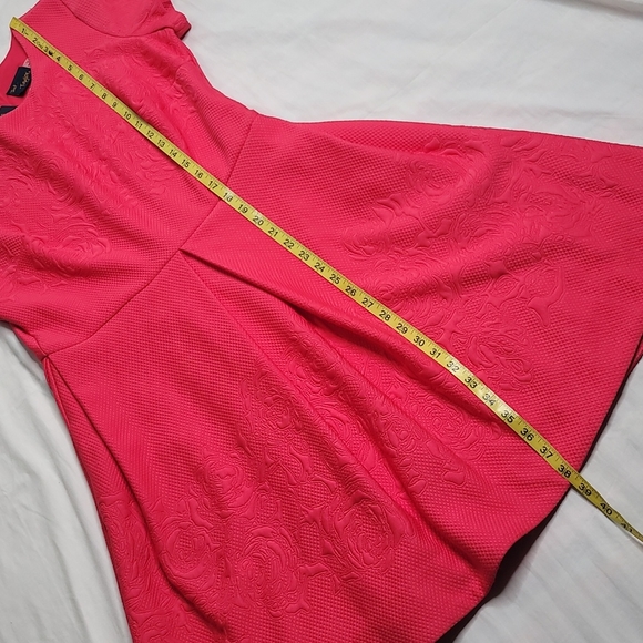 Just Taylor dark salmon pink dress sz 1w NWT - Picture 6 of 11